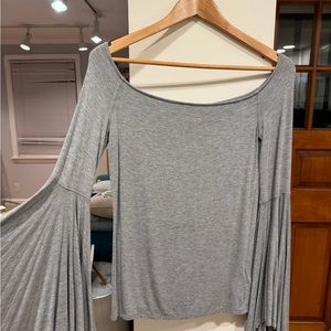 We the Free over the shoulder, bell sleeve top